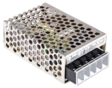 RS Pro - SD-15B24 - RS Pro 15W ʽֱ-ֱת SD-15B24, 18  36 V ֱ, 24V dc, 625mA, 2kV acѹ, 77%Ч		