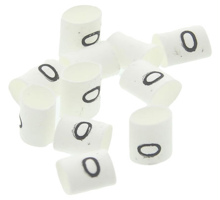 TE Connectivity - TRSA-1019/C/1/0 - TE Connectivity 100װ ɫ ̶ ±ʶ TRSA-1019/C/1/0, 1  3mmֱ, ӡ"0"ͼ		