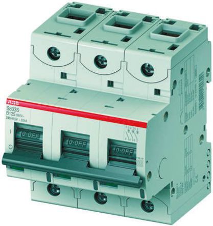 ABB - 2CCS863001R0631 - ABB  S800 ϵ 3 63 A MCB ΢Ͷ· 2CCS863001R0631, 50 kA Ͽ, D բ		