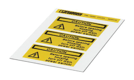 Phoenix Contact - 0830478 - Phoenix Contact 0830478 3װ Ԥӡǩ, 37mm, 74mm		