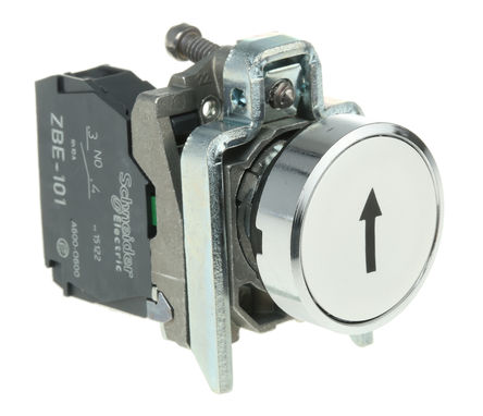 Schneider Electric - XB4BA3341 - Schneider Electric XB4 ϵ IP66IP67IP69IP69K  ť XB4BA3341, 尲װ, 6 A 550 mA ֱ		