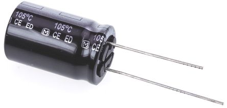 Panasonic - EEUED2D151 - Panasonic ED  ϵ 200 V ֱ 150F ͨ  EEUED2D151, 20%ݲ, +105C		