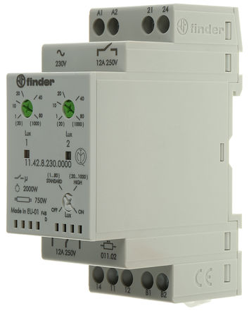 Finder - 11.42.8.230.0000 - Finder IP20, IP54 1ͨ ʱƿ 11.42.8.230.0000, 230 V Դ		