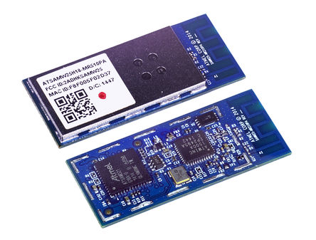 Atmel - SAMW25H18-MR510PB - Atmel SAMW25H18-MR510PB WiFi ģ, I2CIrDALIN2SPIUSART߽ӿ, 2.7  3.6V, ֧802.11b/g/nЭ		