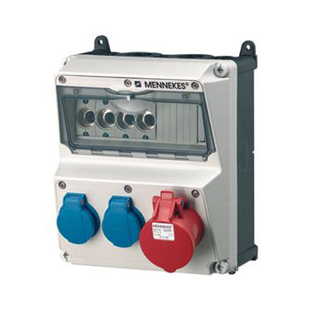 Mennekes - 920004RS - Mennekes IP44 ɫɫ 5  3  16A ϵԪ 920004RS, 230 V, 400 V, 225 x 260 x 209mm		
