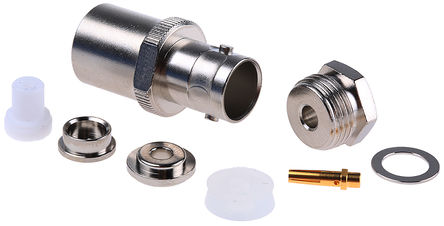 Telegartner - J01001A0032 - Telegartner 50 ֱ °װ ĸ BNC  J01001A0032, 0  4GHz, ǯ ˽, RG316/U, 		