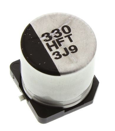 Panasonic - EEEFT1H331AP - Panasonic FT SMD ϵ 50 V ֱ 330F SMD  EEEFT1H331AP, 20%ݲ, 120m(ֵ), +105C, Gװ		