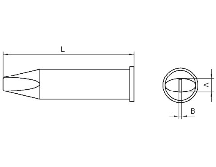 Weller - T0054480199 - XHTD / Chisel tip, W 5.0 mm, T 1.2 mm		