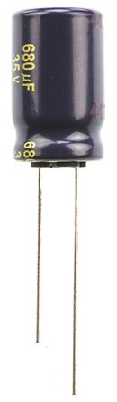 Panasonic - EEUFC1V681 - Panasonic FC  ϵ 35 V ֱ 680F ͨ  EEUFC1V681, 20%ݲ, 38m(ֵ), +105C		