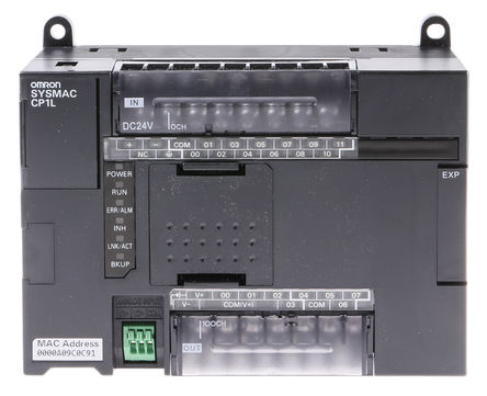 Omron - CP1L-EL20DT1-D - Omron CP1L-EL ϵ PLC CPU CP1L-EL20DT1-D, 5000 ڴ, ̫, 5000 , 20 I/O ˿, DIN찲װ, 20.4  26.4 V ֱ		