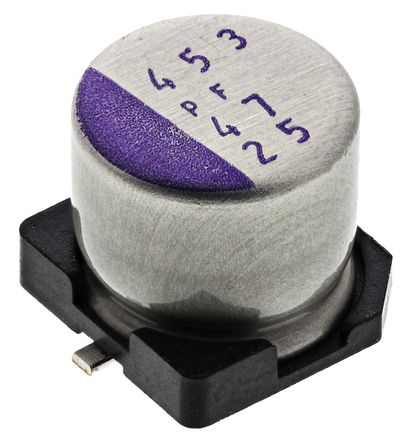 Panasonic - 25SVPF47M - Panasonic OS-CON ϵ 25 V ֱ 47F SMD ۺ ۺ 25SVPF47M, 20%ݲ, 30m(ֵ), +105C, C6װ		