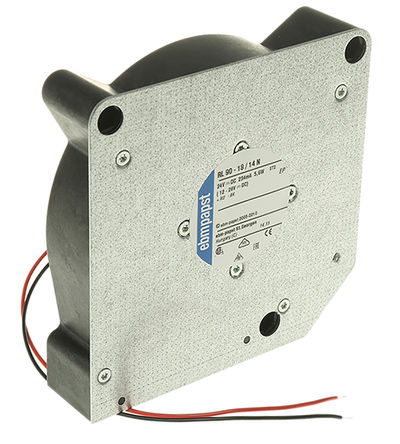 ebm-papst - RL90-18/14N - ebm-papst RL90 ϵ ʽ ķ RL90-18/14N, 24 V ֱ, 40m3/h, 120.6 x 120.6 x 37.3mm		