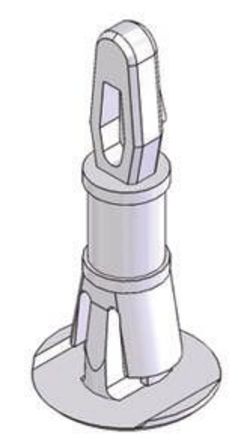 Richco - RLCBSR-10-01 BLANC - Richco RLCBSR-10-01 BLANC 15.9mm   ӡˢ·֧, 3.18mm PCB׺4.75mm		