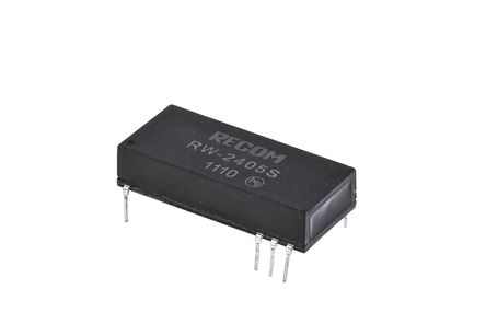 Recom - RW-2405S - Recom RW ϵ 3W ʽֱ-ֱת RW-2405S, 18  36 V ֱ, 5V dc, 600mA, 500V acѹ, DIPװ		