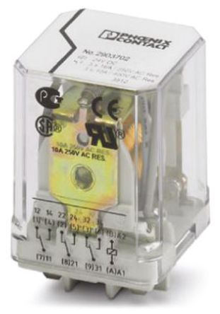 Phoenix Contact - 2903703 - Phoenix Contact 2903703 3 ˫ PCB װ Ǳ̵, 50 A, 24V ac		