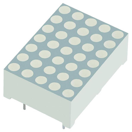 Kingbright - TA07-11SYKWA - Kingbright TA07 ϵ 1ַ  7 x 5 ɫ LED ʾ TA07-11SYKWA, 140 mcd, 17.8mmַ, ͨװװ		