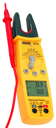 Martindale - ET5 - Martindale ET5 ǯ, U200A ac, 200A dcֱ, CAT III 600V, ֵͨܡƵʡֵ¶ȡѹǯ		