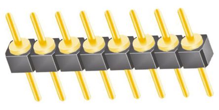 Samtec - TS-108-G-A - Samtec TS ϵ 8· 2.54mmھ (1) ֱ Ź TS-108-G-A, Ӷ˽, 1A, ͨ		