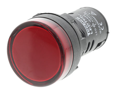 TECHNA - LEDtecRed012Vac/dc - TECHNA ɫ LED ָʾ LEDtecRed012Vac/dc, 22mmֱ, IP65		