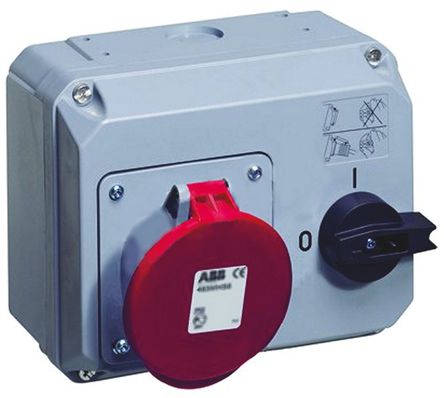 ABB - 2CMA167721R1000 - 363MHS6 - ABB Critical & Safe ϵ ɫ IP44 ˮƽ л 3P+E  2CMA167721R1000 ,  63A, 380  415 V		