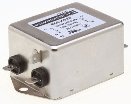 Roxburgh EMC - RES30F20 - Roxburgh EMC RES30 ϵ 20A 250 V , DC to 400Hz ̰װ RFI ˲ RES30F20, Fast-OnӶ		