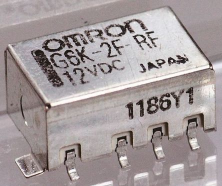 Omron - G6K2FRF45DC - Omron 双刀双掷 PCB 射频继电器 G6K2FRF45DC, 1GHz, 4.5V dc		