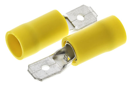 RS Pro - 633638VH - RS Pro ɫ Ե ѹӽͷ 633638VH, о, 6.35 x 0.8mmƬ		