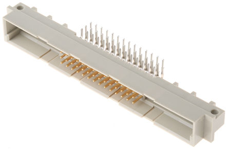 ERNI - 374162 - ERNI DIN 41612 ϵ 3  42 + 6 · 2.54mm ھ ֱ DIN 41612 ͷ 374162, M C2ȼ, ͨ׶˽, 5.5A		