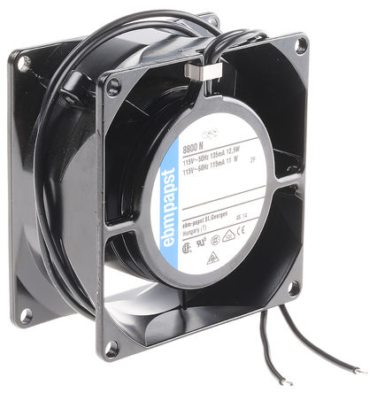 ebm-papst - 8800N - ebm-papst 8000N ϵ 11W 115 V   8800N, 47m3/h, 2500rpm, 80 x 80 x 38mm		