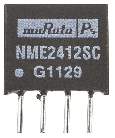 Murata Power Solutions - NME2412SC - Murata Power Solutions NME ϵ 1W ʽֱ-ֱת NME2412SC, 21.6  26.4 V ֱ, 12V dc, 83mA, 1kV dcѹ, SIPװ		