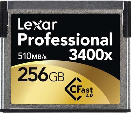Lexar - LC256CRBEU3400 - Lexar Professional 256 GB CF  MLC LC256CRBEU3400, 3400xٶ		