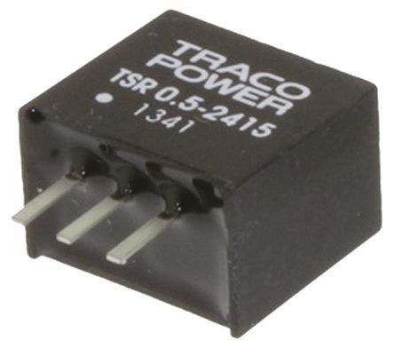 TRACOPOWER - TSR 0.5-2415 - TRACOPOWER TSR 0.5 ϵ ѹ TSR 0.5-2415, 4.75  32V dc, 1.5V dc, 500mA SIP 3 װ		