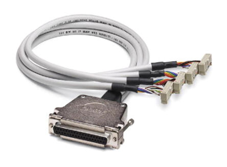 Phoenix Contact - 2302515 - Phoenix Contact 2302515 0.5m D-Sub 14  - 4  IDC 37  ĸ - ĸ , ʹMitsubishi Melsec Q		
