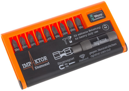 Wera - 5057684001 - Wera 10װ 1/4 in ͷ 5057684001, ǵͷ		