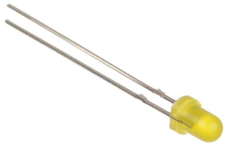 Kingbright - L-7104LYD - Kingbright ɫ (588 nm ) LED L-7104LYD, 2.5 V, 1.5 mcd, 40ӽ 3mm (T-1) ͨ		