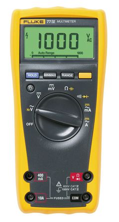 Fluke - FLUKE-77-4/EUR - Fluke 77 1000V ac, 10A ac ñ, 600   50 M, 1 nF  9999 F		