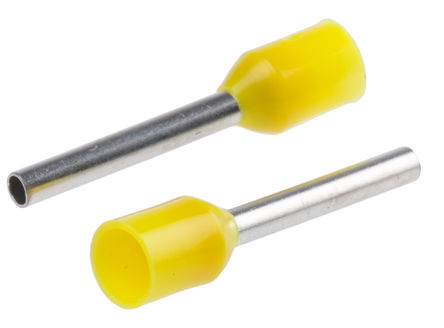 RS Pro - E1012-YELLOW-L - RS Pro ɫ Ե ѹѥȦ E1012-YELLOW-L, 12mm ų, 1.7mm ֱ		