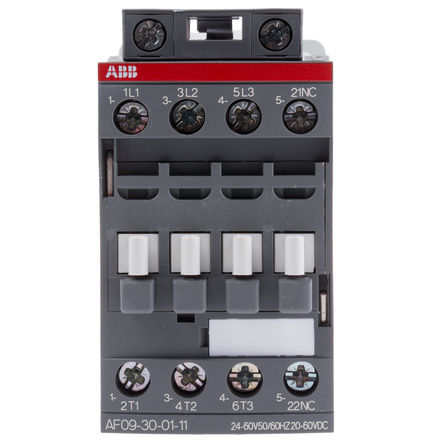 ABB - AF09-30-01-11 - ABB AF ϵ AF09 ϵ Ӵ AF09-30-01-11, 3 գ, 25 A, 20  60 V ֱ24  60 V Ȧ		