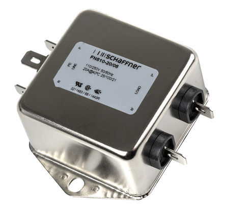 Schaffner - FN610-2006 - Schaffner FN610 ϵ 20A 250 V /ֱ, 400Hz װ RFI ˲ FN610-2006, ˿Ӷ		