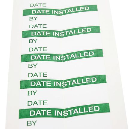 RS Pro - TLB8003A1 - RS Pro TLB8003A1 140װ Ԥӡճǩ, 38mm, 15mm Date Installed		