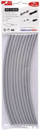 HellermannTyton - 308-30613 - HellermannTyton ɫ ϩ ׹ HIS-3 BAG 6/2 GREY, 3:1, 6mmֱ, 20cm		