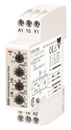 Carlo Gavazzi - DCB51CM24 - Carlo Gavazzi ๦ ʱ̵ DCB51CM24, 0.1 s  100 h, ˫, 2, SPDT, 24  240 V 24 V ֱ		