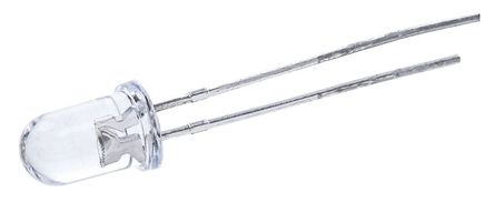 Broadcom - HLMP-CB1A-XY0DD - Broadcom ɫ (470 nm ) LED HLMP-CB1A-XY0DD, 3.2 V, 9.6 cd, 15 ӽ 5mm (T-1 3/4) ͨ		