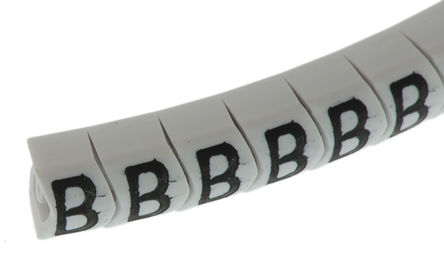 HellermannTyton - 901-10414 - HellermannTyton Helagrip ϵ 250װ ׵׺ Ϲ̶ ±ʶ 901-10414, 3.5mm, 4.3 mm, 2  5mmֱ, ӡ"B"ͼ		