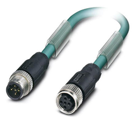 Phoenix Contact - 1404625 - Phoenix Contact 1404625 IP65, IP67 M12  M12 2 о , 4 A 100 V 0.25 mm2, 24 AWG		