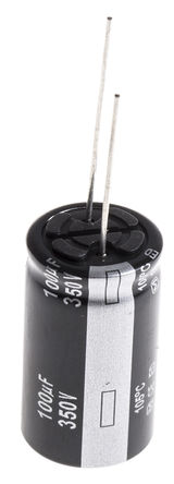 Panasonic - EEUED2V101 - Panasonic ED  ϵ 350 V ֱ 100F ͨ  EEUED2V101, 20%ݲ, +105C		