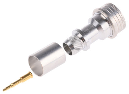 Huber & Suhner - 11_QN-50-7-1/133_NE - Huber & Suhner 50迹 ֱ °װ QN  ͷ 11_QN-50-7-1/133_NE, ѹӶ˽, 0  11GHz, RG214/U		