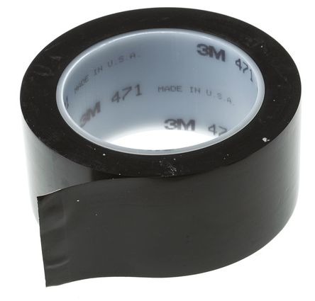 3M - 471 noir 50,8mm x 33 mtres - 3M? 471 ɫ ϩ ߽ͨ 471 noir, 50mm x 33m, 0.14mm		