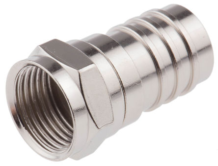 TE Connectivity - 5-1814821-1 - TE Connectivity ֱ 75 °װ  F ͷ 5-1814821-1, ѹӶ˽, 0  2GHz, RG140/U, RG210/U, RG59 B/U, RG62 A/U		