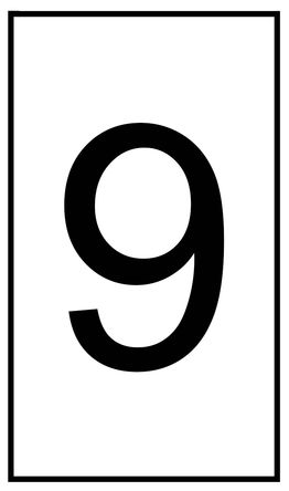 HellermannTyton - 901-10625 - HellermannTyton Ovalgrip ϵ 250װ ׵׺ Ϲ̶ ±ʶ 901-10625, 4.5mm, 1.8  6.3mmֱ, ӡ"9"ͼ		